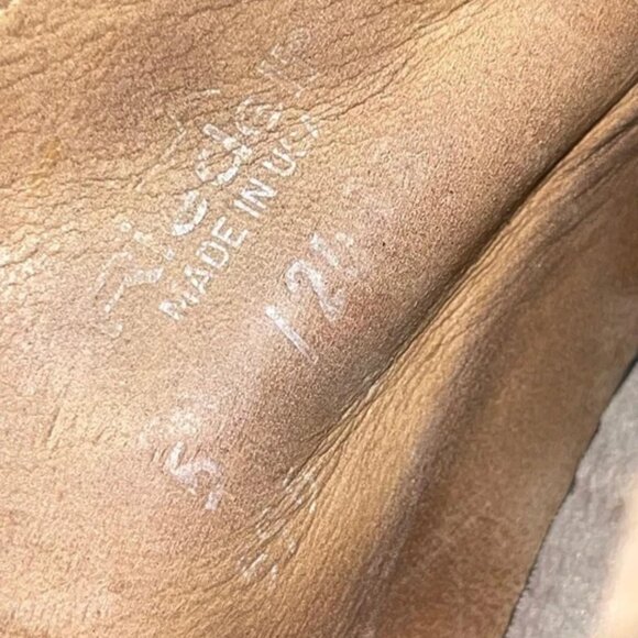 Vintage Riedell 595 Roller Skates Black Leather Lace up Men's Size 5 Made USA - Picture 6 of 13